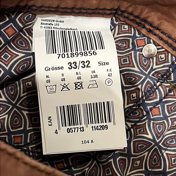 Men’s Atelier Gardeur Pants Size 33/32 (Tailored) - Picture 7 of 11